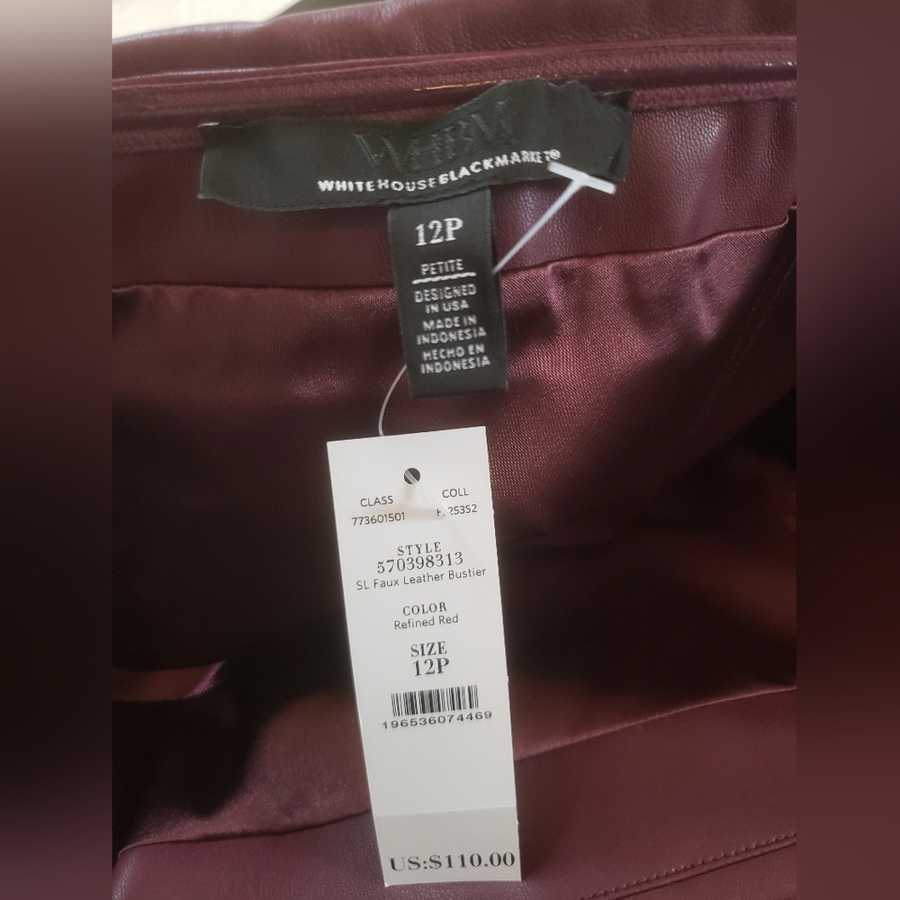 Faux Leather Bustier - Picture 6 of 6